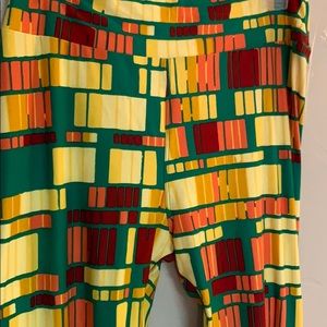 LulaRoe color block leggings